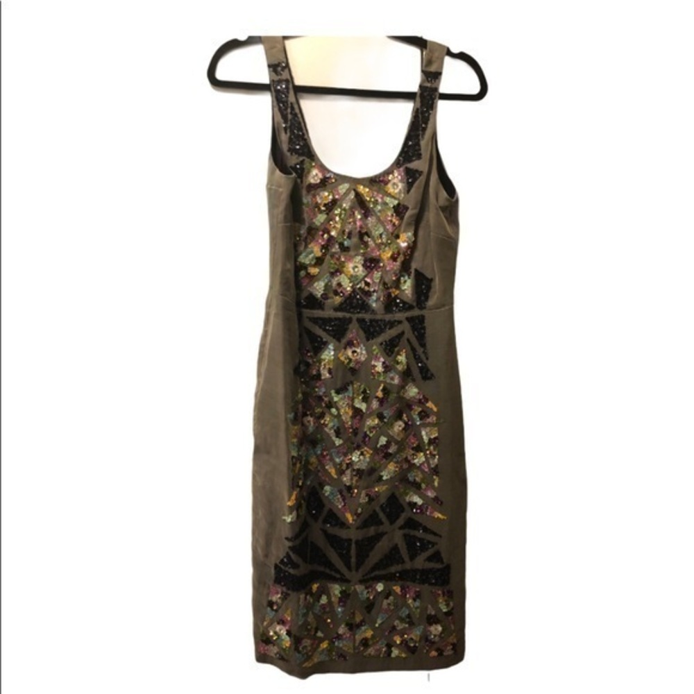Nicole Miller Sleeveless Sequin Dress